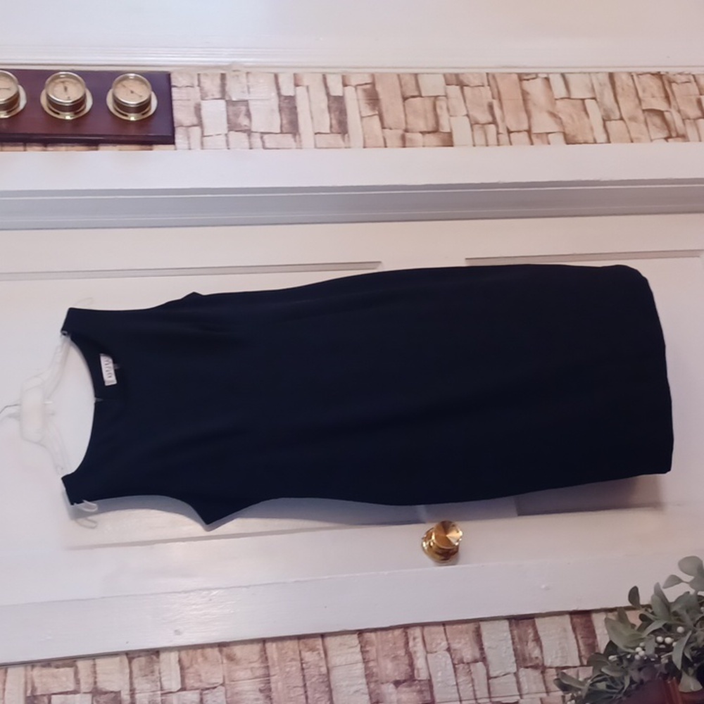 Kasper black sleeveless dress women's size 14